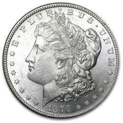 Obverse of the 1879 Morgan Dollar