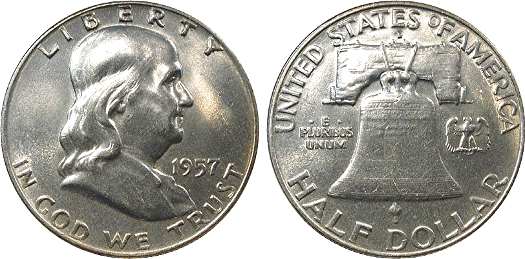 90% Silver Franklin Half Dollar Coin