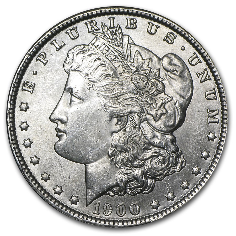 Brilliant Uncirculated 1900 Morgan Silver Dollar