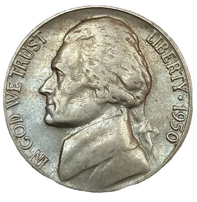 Circulated 1950-D Jefferson Nickel 