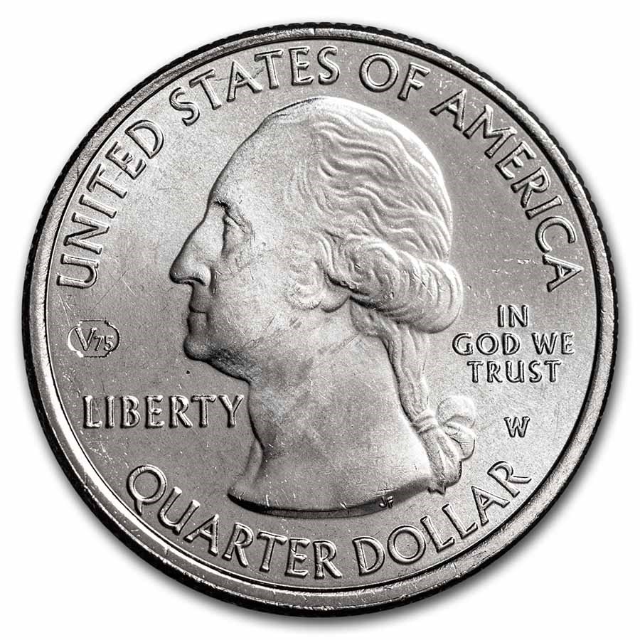 West Point Mint 2020-W Weir Farm Quarter with the V75 Privy Mark